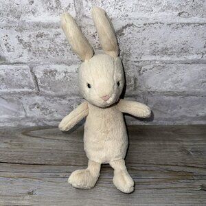 Jellycat Small  Bunny Tan Beige pink nose Plush Stuffed Long Ears Lovey 3687